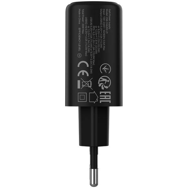 Зарядний пристрій CANYON OnCharge 200 Чорний (CNE-CHA200-31)