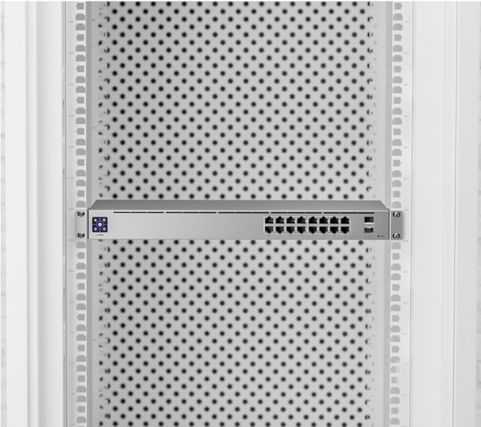 Комутатор Ubiquiti UniFi Switch Standard 16 PoE 16&times;GbE, 8&times;PoE+, 2&times;SFP, 42 Вт (USW-16-POE-EU)