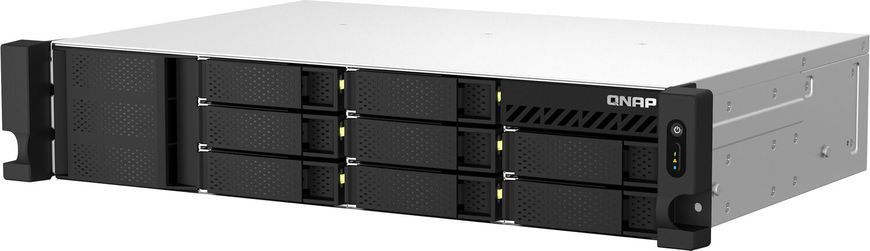 Мережеве сховище QNAP TS-864eU-RP-8G для стійки 2U Short Depth, 8 відсіків, Celeron N5095, 8 ГБ (TS-864EU-RP-8G)
