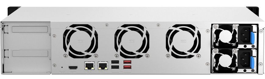 Мережеве сховище QNAP TS-864eU-RP-8G для стійки 2U Short Depth, 8 відсіків, Celeron N5095, 8 ГБ (TS-864EU-RP-8G)