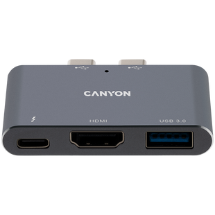 USB-хаб CANYON DS-1 Темно-сірий (CNS-TDS01DG), Сірий