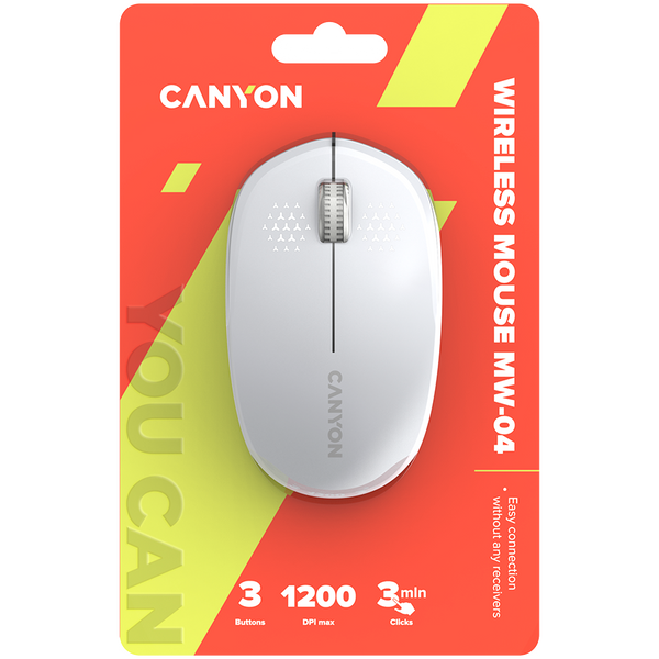Бездротова мишка CANYON MW-04 біла (CNS-CMSW04W)