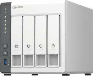 Мережеве сховище QNAP TS-433-4G, 4 відсіки 3,5&Prime;, ARM Cortex-A55 2,0 ГГц, 4 ГБ, GbE + 2,5 GbE (TS-433-4G)