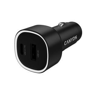 Автомобильное зарядное устройство CANYON OnDrive 85 Чорний (CNE-CCABR8AC), Черный