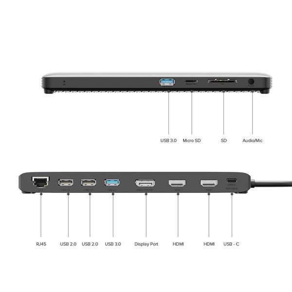 Док-станция Wavlink WS-UMD09 из алюминия