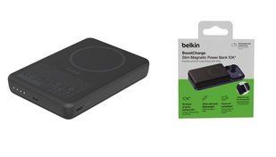 Повербанк Belkin Slim Magnetic Ring 10K, 10 000 мА&middot;ч, магнитная зарядка 7,5 Вт, чёрный (BPD017HQBK)