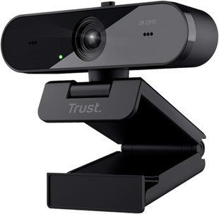 Вебкамера Trust Taxon ECO 2K QHD, 30 fps, автофокус, OEM BOX, чорна (24733_TRUST)