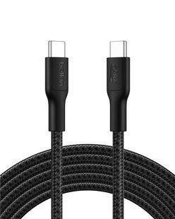 Кабель Belkin BoostCharge Pro USB-C > USB-C 240 Вт, 3 м, плетеный, черный (CAB025HQ3MBK)