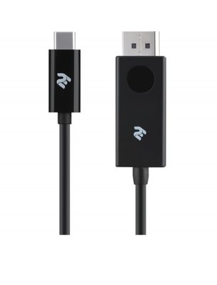 Кабель 2E USB-C - DisplayPort 1m Black (2E-W1402)