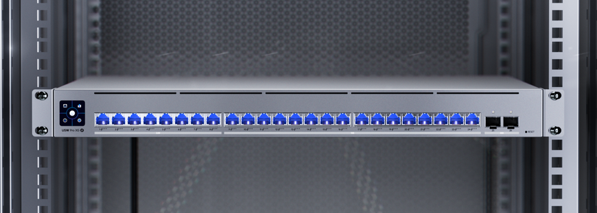 Коммутатор Ubiquiti UniFi Switch Pro XG 24 PoE 16&times;10GbE, 8&times;2,5GbE PoE+++, 2&times;25G SFP28 L3 (USW-PRO-XG-24-POE-EU)