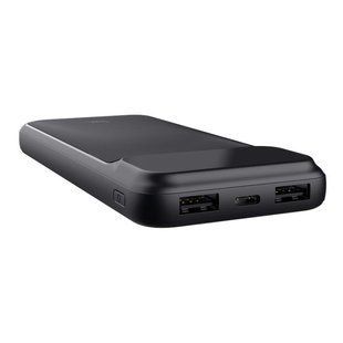 Повербанк Trust Avala 10000 мА&middot;ч, USB-C PD 20 Вт + 2&times; USB-A QC 3.0, LED-дисплей, чёрный (25882_TRUST)