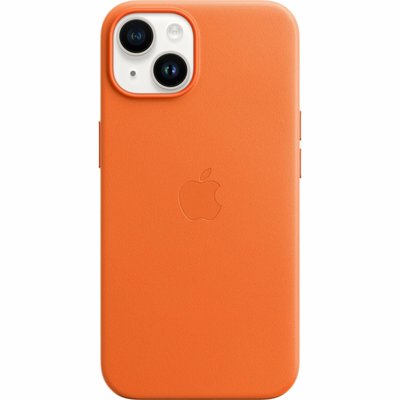 Панель Apple MagSafe Leather Case для Apple iPhone 14 Orange (MPP83ZE/A)