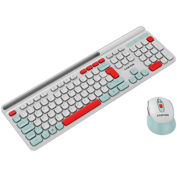 Клавіатура CANYON HSET-W5 Білий (CNS-HSETW5WT)