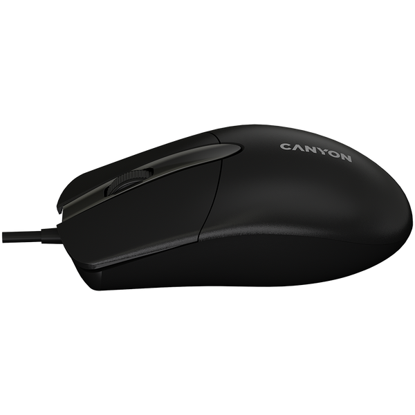 Дротова мишка CANYON M-5 чорна (CNE-CMS5)