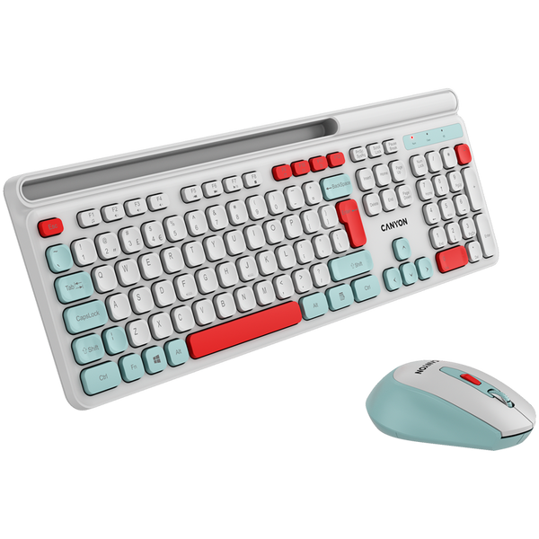 Клавіатура CANYON HSET-W5 Білий (CNS-HSETW5WT)