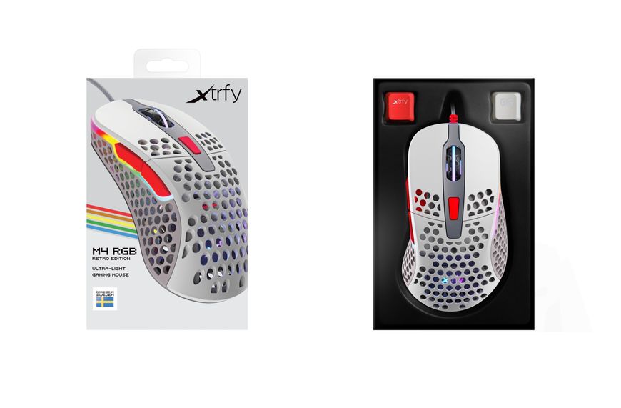 Игровая мышь Xtrfy M4 RGB, Retro (XG-M4-RGB-RETRO)