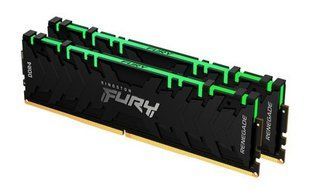Оперативна пам'ять Kingston FURY Beast RGB Black DDR4 32 ГБ (2x16 ГБ) 3200 МТ/с (KF432C16BB12AK2/32WP)
