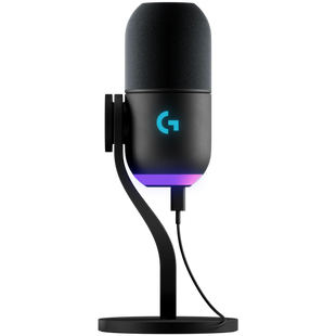 Мікрофон Logitech G Yeti Gx Dynamic RGB Gaming Mic Lightsync Black (L988-000569), Чорний