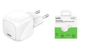 Зарядное устройство сетевое Belkin BoostCharge Compact 30 Вт USB-C, белое (WCA008KQWH)