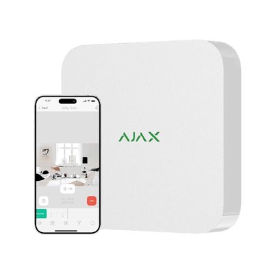 Мережевий відеореєстратор Ajax NVR, 16 каналів, jeweller, білий (000034518) - Suricom
