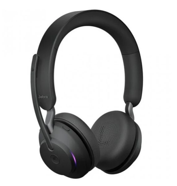 Безпровідні навушники Jabra Evolve2 65 MS Stereo USB-A+база (26599-999-989)