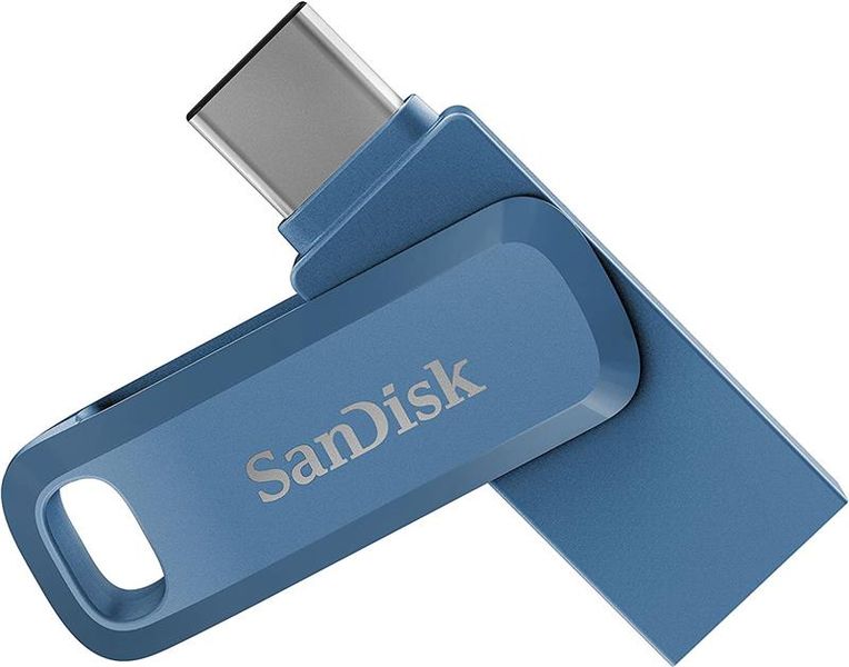 Накопичувач SanDisk 64GB USB 3.1 Type-A + Type-C Ultra Dual Drive Go Navy Blue