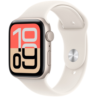 Смарт-часы Apple Watch SE 3 GPS 44mm Starlight Aluminium Case with Starlight Sport Band - S/M (MEHG4RK/A)