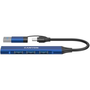 USB-хаб CANYON DS-02 Синій (CNS-TDS02BL), Синій