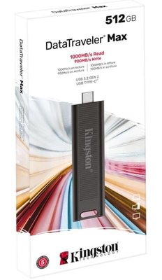 Накопичувач Kingston 512GB USB 3.2 Type-C Gen 2 DT Max - Suricom