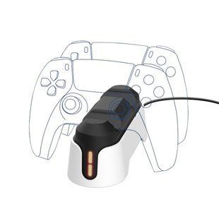 Зарядная станция Trust GXT 228 для двух геймпадов PS5 DualSense с кабелем USB-C 80 см (25597_TRUST)