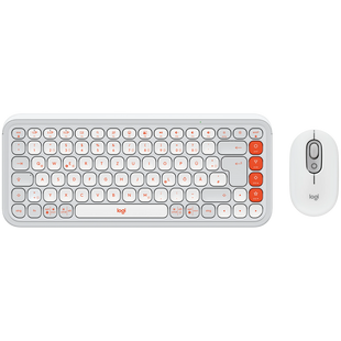 Набір клавіатура+миша Logitech POP Icon Combo Off White (L920-013141)