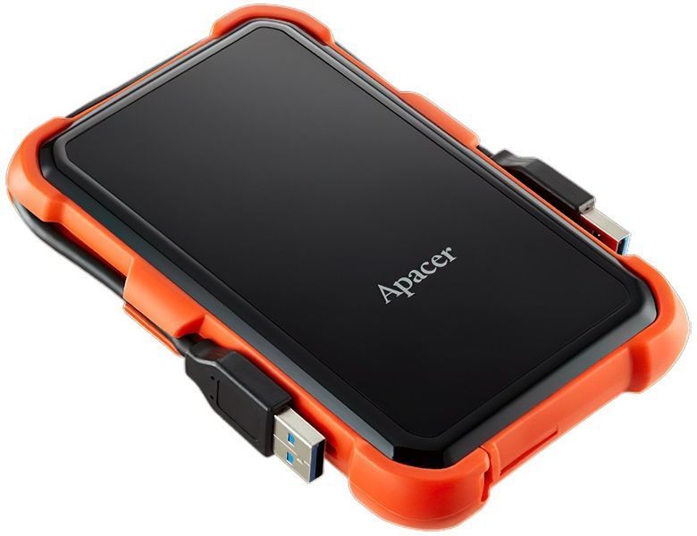 Зовнішній жорсткий диск Apacer AC630 1 ТБ 2.5" USB 3.2 Black/Orange (AP1TBAC630T-1)