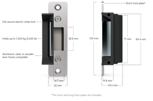 Электрический замок-защёлка Ubiquiti UA-Lock-Electric fail-secure для UniFi Access Hub, до 1200 кг (UA-Lock-Electric)