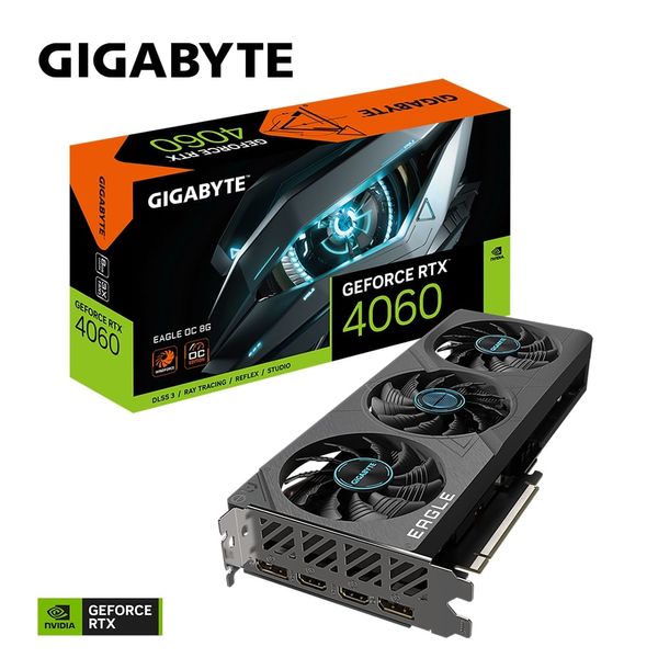 Відеокарта Gigabyte GeForce Rtx 4060 8Gb Eagle Oc (GV-N4060EAGLE OC-8GD)