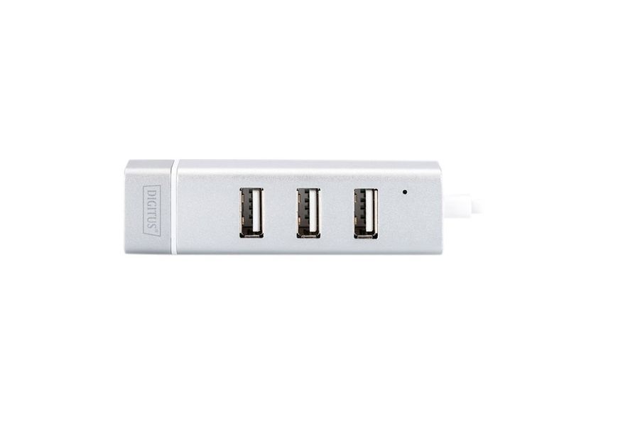 Хаб DIGITUS USB-C > 3xUSB-A/RJ45