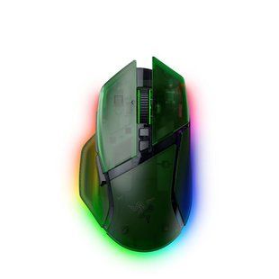 Миша Razer Basilisk V3 Pro 35K бездротова, HyperSpeed/Bluetooth, RGB, Phantom Green Edition (RZ01-05240300-R3G1)