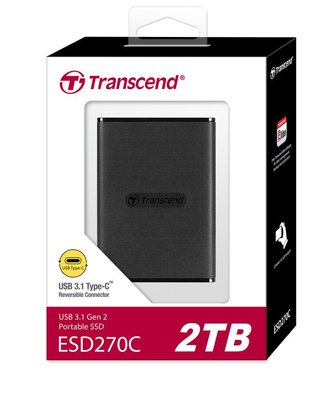 Накопитель SSD Transcend 2TB USB 3.1 Gen 2 Type-C ESD270C (TS2TESD270C)