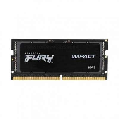 Оперативная память Kingston Fury SODIMM DDR5-5600 16384MB PC5-44800 Impact 1Rx8 Black (KF556S40IB-16)