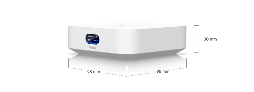 Хмарний шлюз Ubiquiti UniFi Express UX Wi-Fi 6 2,4 Гбіт/с, 1&times;GbE WAN (UX-EU)