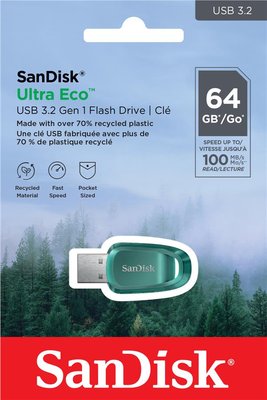 Накопичувач SanDisk 64GB USB 3.2 Type-A Ultra Eco