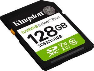 Карта памяти Kingston 128 ГБ SDXC Canvas Select Plus Gen3 (SDS3/128GB)