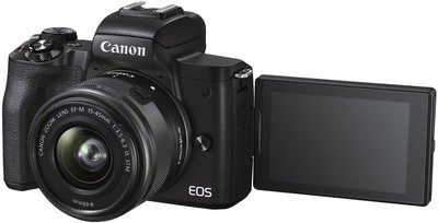 Фотоапарат Canon EOS M50 Mark II + 15-45 IS STM Kit Black (4728C043) - Suricom