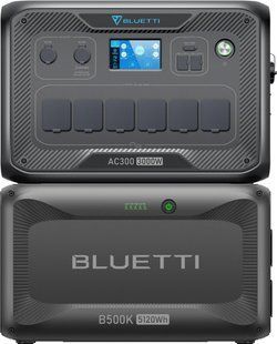 Комплект зарядной станции BLUETTI AC300 + battery module B500K