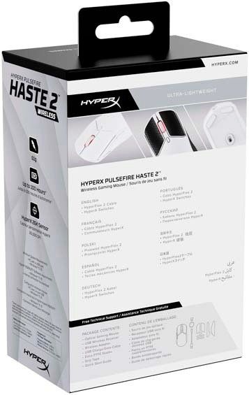 Ігрова миша HyperX Pulsefire Haste 2 WL, White (6N0A9AA)