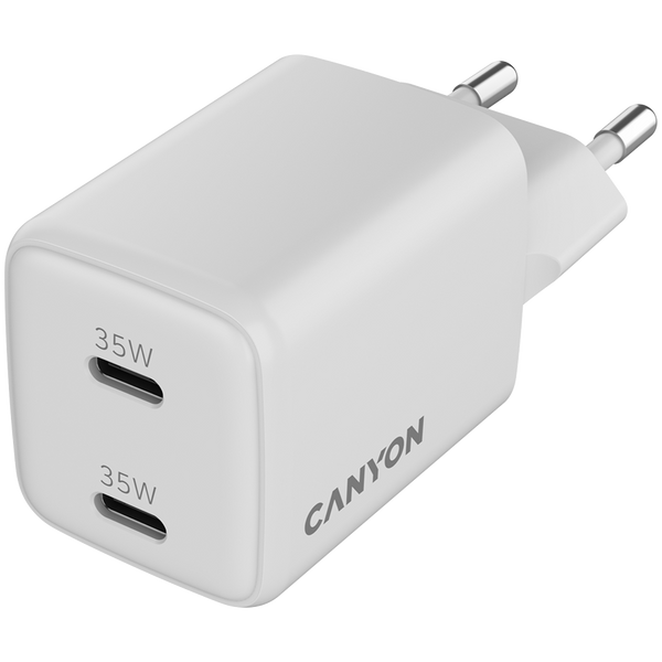 Зарядний пристрій CANYON CU35CC Білий (CNS-CUW35CC)
