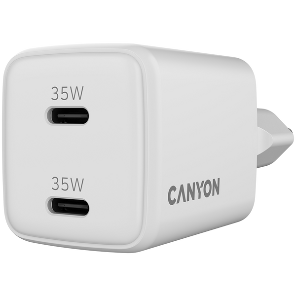 Зарядний пристрій CANYON CU35CC Білий (CNS-CUW35CC)