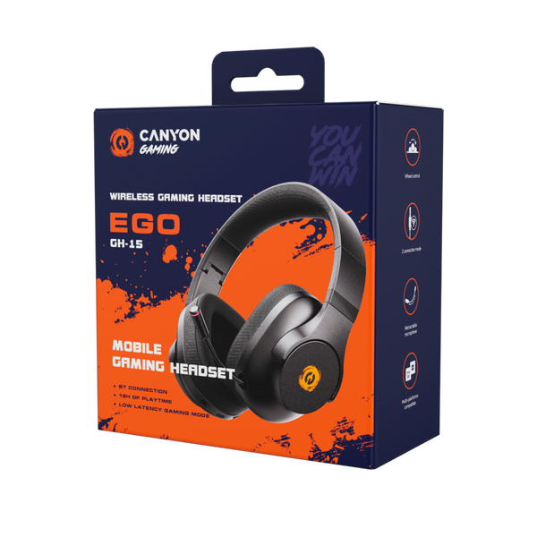 Беспроводная игровая гарнитура CANYON GH-15 Белый (CND-SGHS15W), Белый