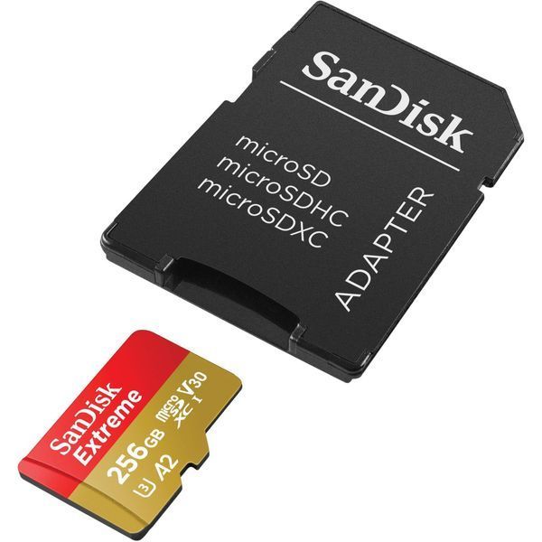 Карта памяти SanDisk Extreme microSDXC 256 ГБ (SDSQXAV-256G-GN6MA)