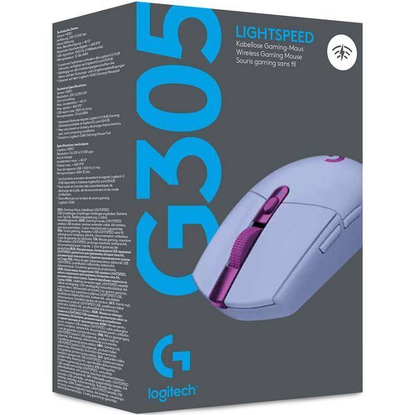 Мышка Logitech G305 X Superlight Wireless Gaming Mouse Lilac (L910-007755)