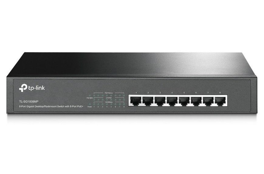 Комутатор TP-LINK TL-SG1008MP 8x1GE/PoE 126W (TL-SG1008MP)